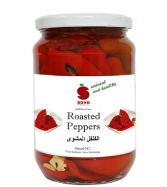 Sava Red Fillet Roasted Peppers, 720 ml